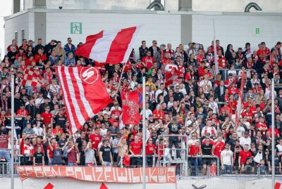 FSV Zwickau kann weiter hoffen - Fans Zwickau. Foto: PICTURE POINT / Gabor Krieg