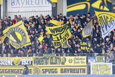 FSV Zwickau kassiert Niederlage in Bayreuth - Fans SpVgg Bayreuth. Foto: PicturePoint