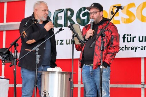 Protestaktion der mittelständischen Unternehmen im Erzgebirge.