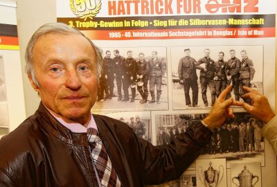 Geländefahrer Klaus Teuchert mit 83 Jahren verstorben - Klaus Teuchert war Teil des Silbervasen-Quartetts 1965 auf der Isle of Man. Foto: Thomas Fritzsch/PhotoERZ