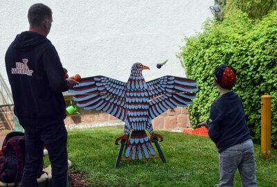 Gelenauer Kinder dürfen endlich wieder feiern - Zielvermögen war auch am großen Adler gefragt. Foto: Andreas Bauer