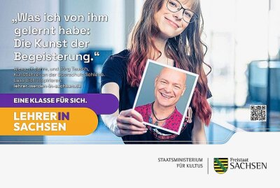 Geringe Wertschätzung, viel Stress: Lehrkräfte-Kampagne räumt mit Vorurteilen auf - In Sachsen wurde nun eine Kampagne gestartet, um junge Menschen für den Lehrerberuf zu begeistern. Foto: Staatsministerium für Kultus
