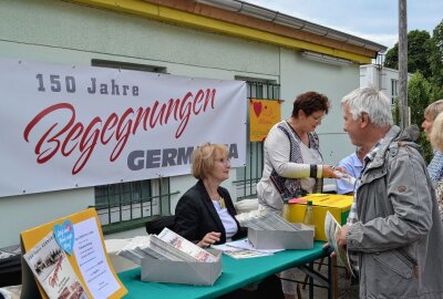 "Germanen" feiern in Chemnitz Wiedersehen - Das Treffen stand ganz im Zeichen von "150 Jahre Germania" Foto: Jürgen Sorge