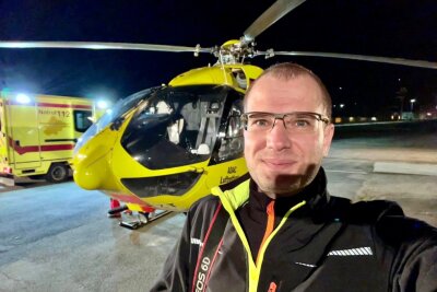 Gesichter hinter Blick.de: Blaulichtreporter Daniel Unger - Einsatz mit einem Rettungshubschrauber, dieser kommt meist bei sehr schweren Unfällen zum Einsatz.