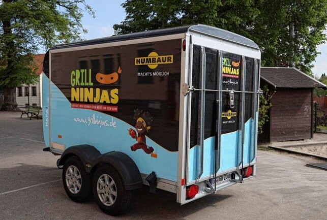 Mobil der Grill-Ninjas. Foto: Andrea Funke
