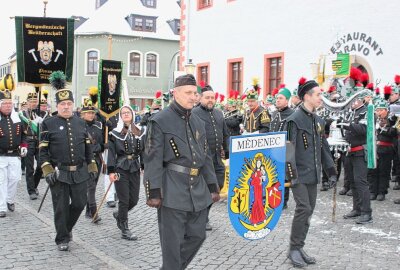 Großartige Bergparade am 3. Advent in Marienberg - Mit dabei waren natürlich auch Vereine aus dem benachbarten Tschechien. Foto: Jana Kretzschmann