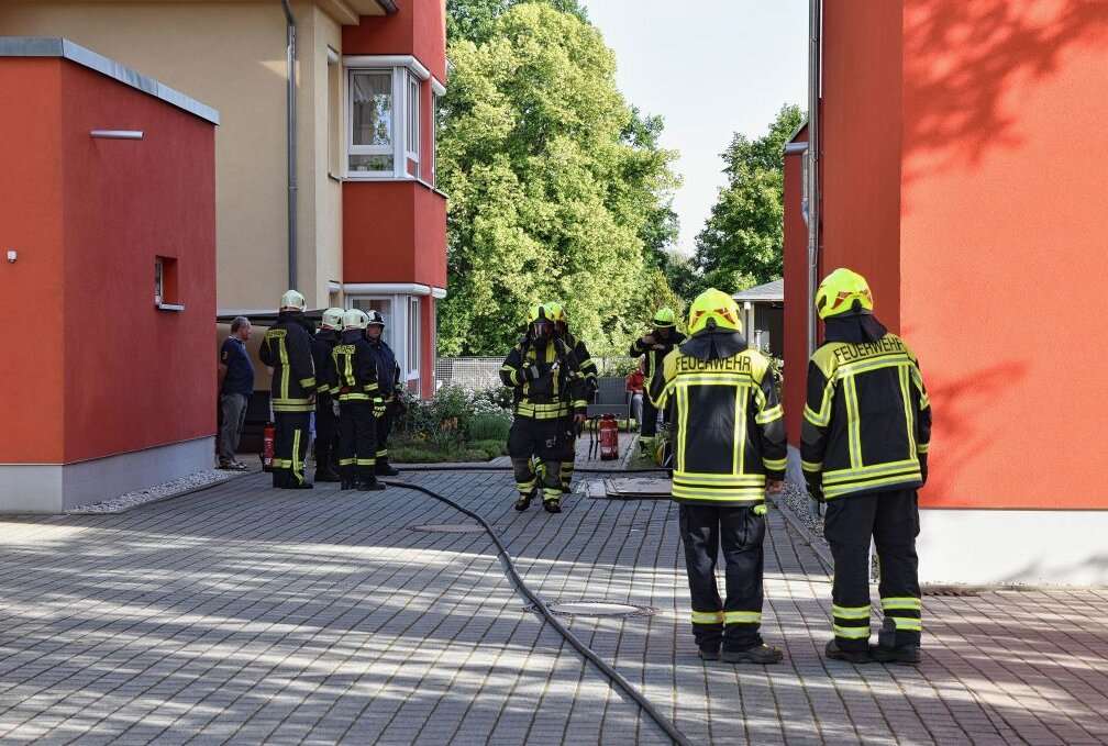 In Lugau brannte eine Wohnung. Foto: B&S
