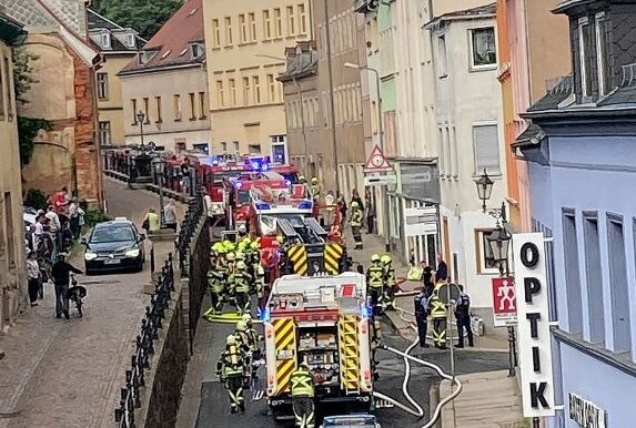 In Hohenstein-Ernstthal ist aktuell die Feuerwehr im Einsatz. Foto: privat