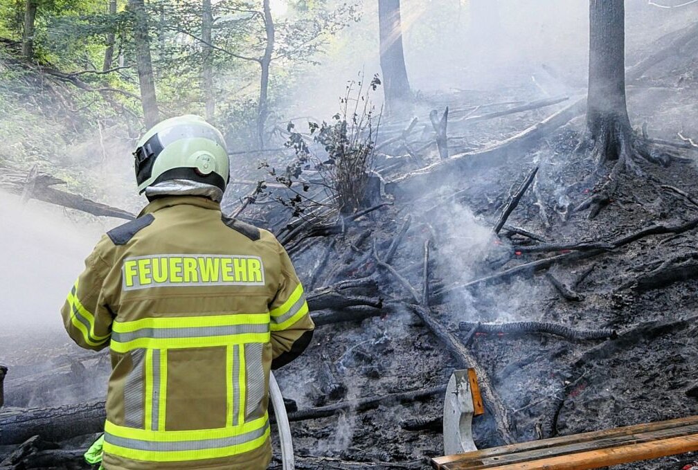 Gestern wüteten in Grimma mehrere Feuer: die Feuerwehr im Großeinsatz. Foto: Sören Müller