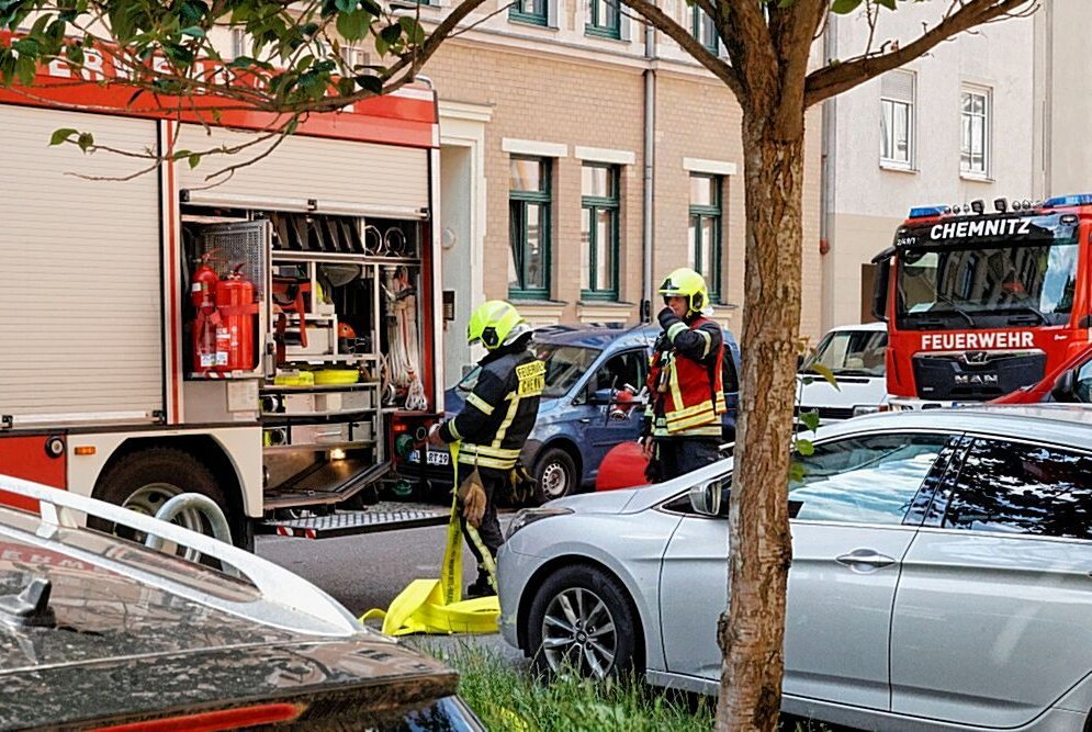 In Chemnitz kam es zu einem großen Feuerwehreinsatz. Foto: Harry Härtel