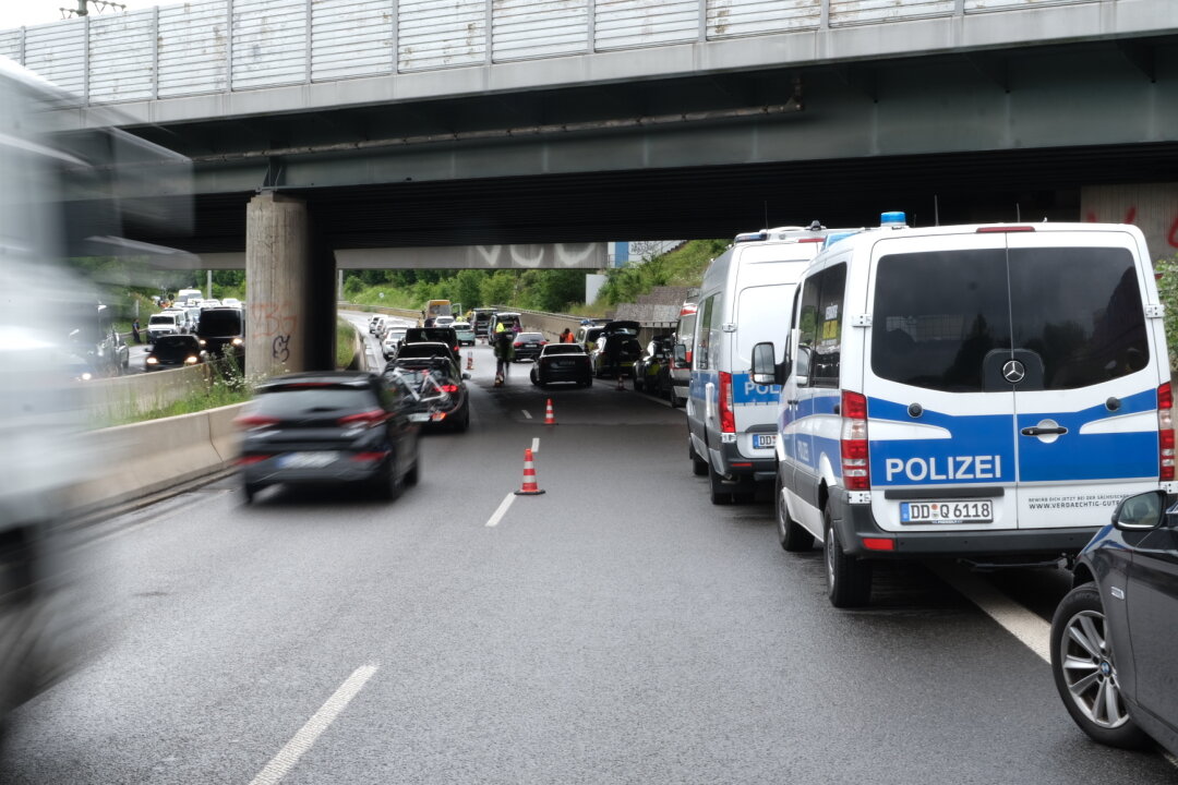  Am Donnerstag fand unter der Federführung der Polizeidirektion Leipzig der zweite sächsische Fahndungs- und Kontrolltag statt. Foto: Christian Grube