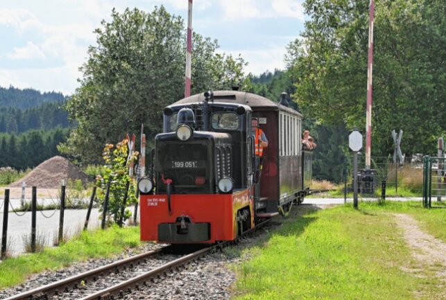 Der Dieseltag der Museumsbahn in Schönheide ist gut angenommen worden. Foto: Ralf Wendland