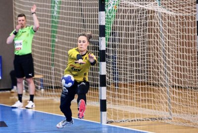 Handball-Damen des BSV Sachsen Zwickau steigen in die 1. Liga auf - Die Damen des BSV Sachsen Zwickau steigen in die 1. Bundesliga auf. Foto: Ralph Koehler/propicture