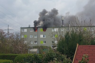 In Dresden stirbt ein Mann bei einem Häuserbrand. Foto: Roland Halkasch