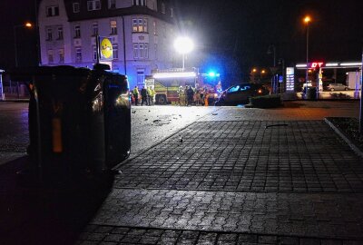 Heftiger Kreuzungscrash in Grimma - Heftiger Crash in Grimma. Foto: Sören Müller