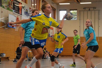 Heimturnier stimmt Marienberger Handballerinnen optimistisch - Lena Kummich war beim Heimturnier die jüngste Spielerin im HSV-Kader. Foto: Andreas Bauer