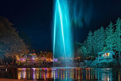 Herbstferien-Spaß bei "Plohner Geistertagen" - In den Abendstunden präsentiert sich der Freizeitpark sehr stimmungsvoll. Foto: Marko Unger