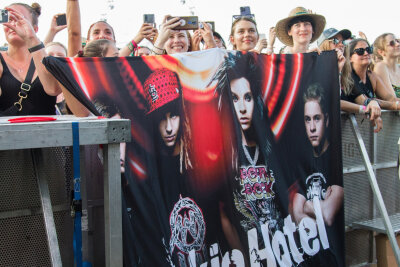 Highfield Festival geht mit 35.000 Besuchern und heißer denn je zu Ende - Tokio Hotel am Samstag auf dem Highfield Festival 2023.
