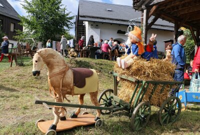 Hochbetrieb zum Reuther Herbstmarkt - Andrang bei Hechlers Heimatmuseum. Foto: Simone Zeh