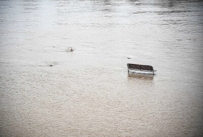 Hochwasserlage in Meißen spitzt sich zu: Elbpegel steigt weiter - DDie Stadt Meißen steht unter Wasser. Foto: xcitepress/Finn Becker