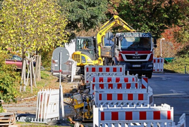Hohenstein-Ernstthal: Fertigstellung von Gasleitungen verzögert sich - Der Bau der Gasleitung dauert länger. Foto: Markus Pfeifer