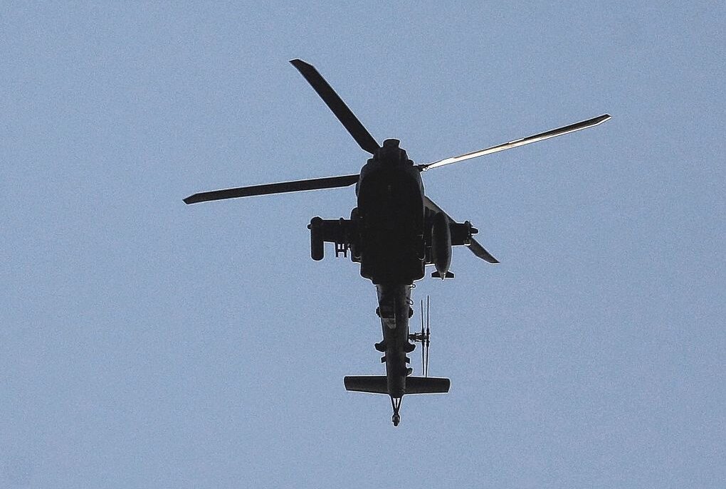 Hubschrauber der US-Army immer wieder am Himmel über Sachsen zu sehen - US-Army Maschinen über Hohenstein Ernstthal. Foto: Andreas Kretschel