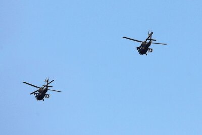 Hubschrauber der US-Army immer wieder am Himmel über Sachsen zu sehen - US-Army Maschinen über Hohenstein Ernstthal. Foto: Andreas Kretschel