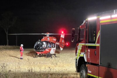 Hubschraubereinsatz im Spiegelwald: Fahrradfahrer schwer verletzt - Der Fahrradfahrer in Grünhain-Beierfeld war so schwer verletzt, dass ein Hubschrauber eingesetzt worden ist. Foto: Daniel Unger