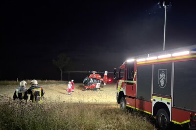 Hubschraubereinsatz im Spiegelwald: Fahrradfahrer schwer verletzt - Der Fahrradfahrer in Grünhain-Beierfeld war so schwer verletzt, dass ein Hubschrauber eingesetzt worden ist. Foto: Daniel Unger