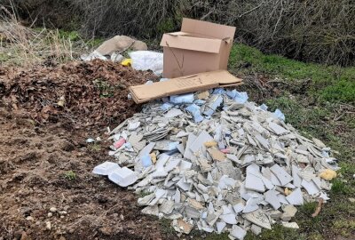 Illegaler Müll in Leipzig nimmt überhand - Bauschutt am Breiteweg. Foto: Anke Brod