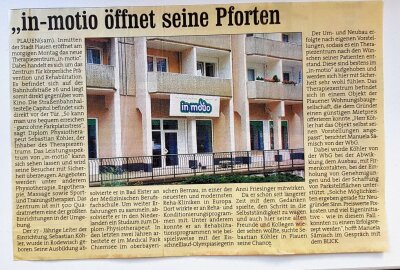 Inmotio-Therapiezentrum in Plauen feiert 20-jähriges Bestehen - Sebastian Köhler hat vor 20 Jahren das Inmotio-Therapiezentrum eröffnet. Foto: ISK / Pressebüro Repert