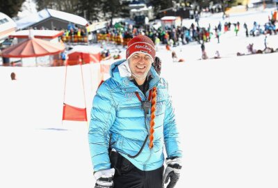 Internationaler Schneekristall wird seit 1957 am Fichtelberg ausgetragen - Nachwuchstrainer Andreas Ertl, Alpin-Mannschafts-Skiweltmeister von 2005, ist von der Piste am Fichtelberg begeistert. Foto: Thomas Fritzsch/PhotoERZ