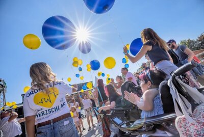 Jubiläum: 5 Jahre in 50 Bildern - Das erste Bürgerfestival "Herzschlag" fand 2019 statt. Wir wollten euch das tolle Ballonbild nicht vorenthalten. Foto: Verein/Uwe Meinhold/Archiv