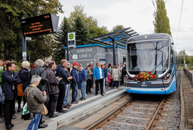 2019 wurden die neuen Skoda-Bahnen erstmalig in den Linienverkehr in Chemnitz geschickt. Foto: Harry Härtel