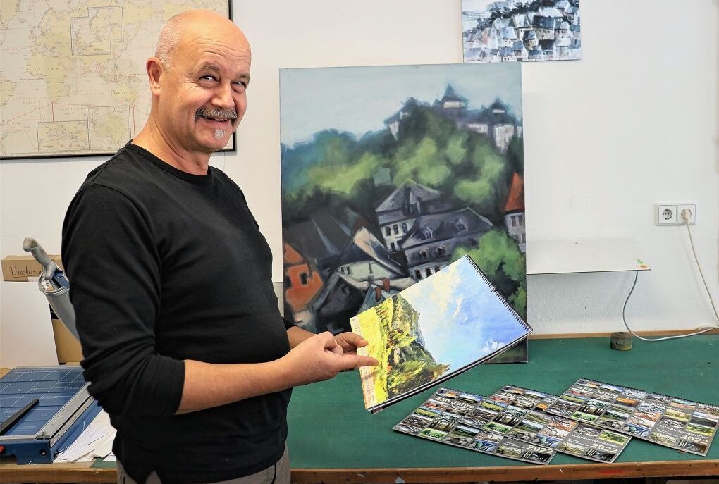 Uwe Schwarz gehört zu den Initiatoren der neuen Ausstellung auf Schloss Augustusburg Foto: Knut Berger