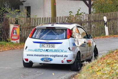Julius Tannert gewinnt Finale der Deutschen Rallye Meisterschaft - Erfolgreiche Heimrallye auch für Frank und Martin Dietzsch. Foto: Thorsten Horn