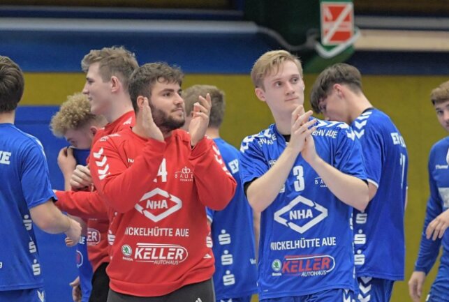 Juniorteam EHV Aue II holt Sieg gegen SG LVB Leipzig - Die Auer haben ihr Heimspiel gegen die SG LVB gewonnen. Foto: Ralf Wendland