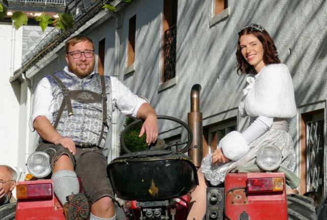 Karnevalisten streben offiziellen Titel für Gelenau an - Als Prinzenpaar fungieren Tanja und Robby Schmidt. Foto: Andreas Bauer