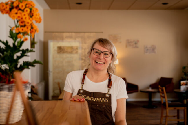 Kati Grundmann ist Inhaberin das Grundmann Cafés auf dem Brühl Boulevard.