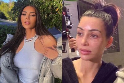 Kim Kardashian, bekannt aus der Reality TV-Sendung "Keeping up with the Kardashians", ist immer top gesytlt unterwegs. So sieht die 41-Jährige ungeschminkt aus.