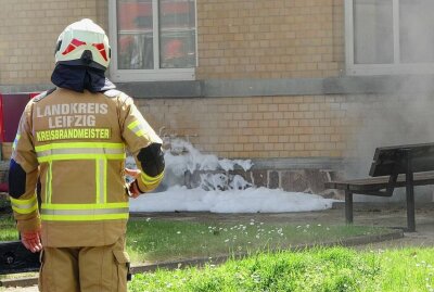 Kellerbrand in Neukieritzsch: Eine verletzte Person - Am Montagvormittag kam es in Neukieritzsch zu einem Kellerbrand. Foto: xcitepress