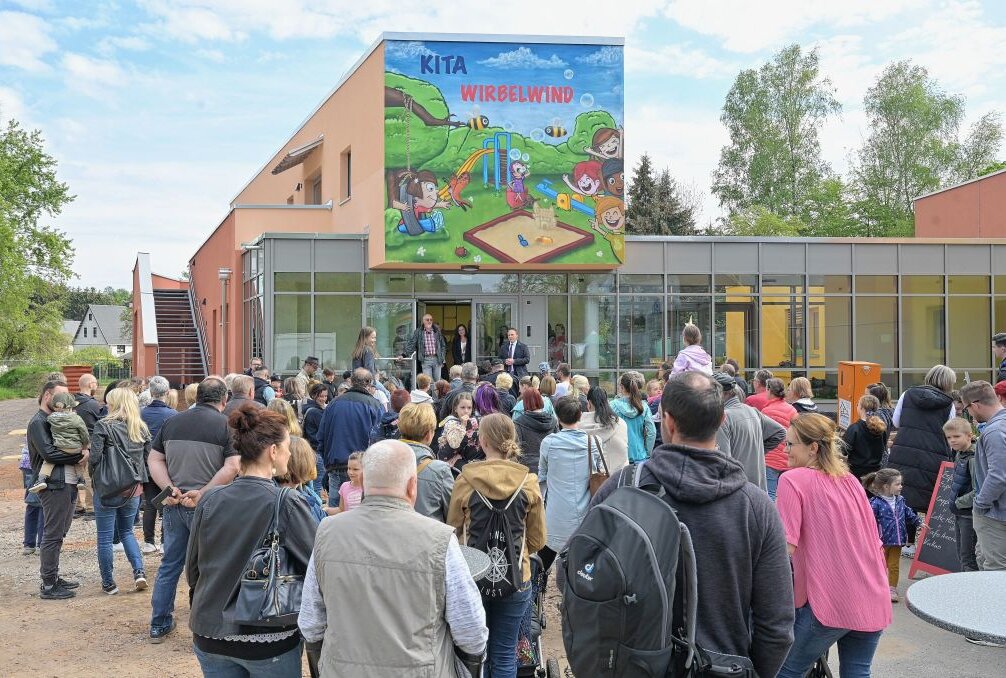 Kindertagesstätte "Wirbelwind": Anbau wurde offiziell eingeweiht - Der Anbau der Kindertagesstätte "Wirbelwind" in Niederdorf ist eingeweiht worden. Foto: Ralf Wendland