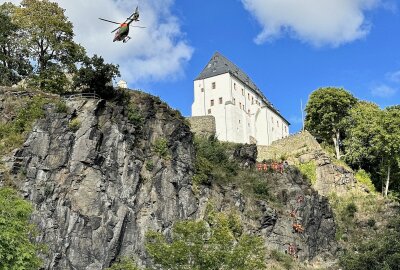 Am Montagmittag ist eine Kletterin in Wolkenstein schwer verunglückt. Foto: Feuerwehr Buchholz