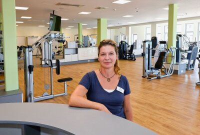 Klinik eröffnet neues Gesundheitszentrum in Glauchau - Anett Velebil im Trainingsbereich des neuen Gesundheitszentrums. Foto: Markus Pfeifer