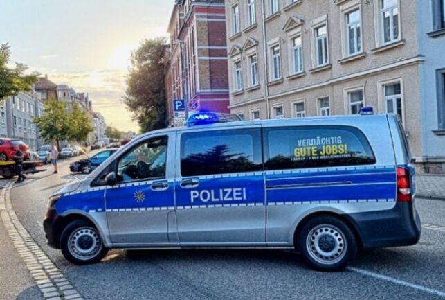 Heute ereignete sich gegen 18.30 Uhr in Mittweida auf der Bahnhofstraße ein Unfall. Foto Harry Härtel