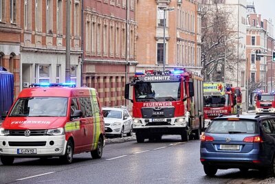 Küchenbrand auf dem Sonnenberg: Bewohner verletzt - Am Freitag wurde die Feuerwehr gegen 11 Uhr in Chemnitz zur Fürstenstraße gerufen. Foto: Harry Haertel