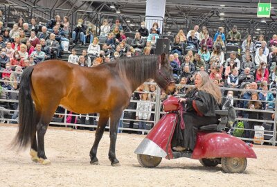 Kult Messe "Partner Pferd" wurde wieder zum Top Event - Freiheitsdressur. Foto: Maik Bohn
