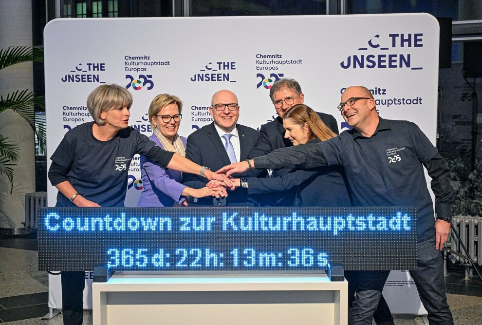 Kulturhauptstadt-Countdown: Erste Programmpunkte für 2025 veröffentlicht - Start des Countdown zur Kulturhauptstadt .Foto: Andreas Seidel