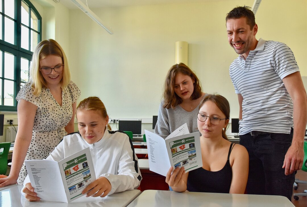 Kultusministerium unterstützt neue Schülerzeitungen - An der Pestalozzischule in Limbach-Oberfrohna wird die Schülerzeitung "Pasta Klatsch" produziert. Foto: Steffi Hofmann