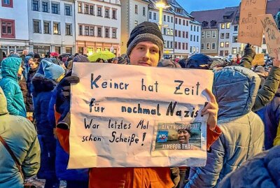 Kundgebung für Demokratie und Menschenrechte in Stollberg am Sonntag - Symbolbild. Foto: Daniel Unger